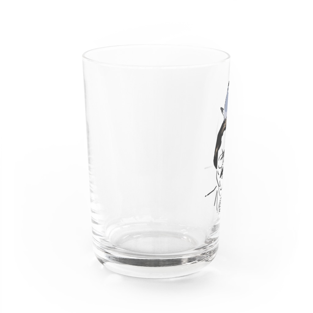 EASEの文鳥&部長 Water Glass :left