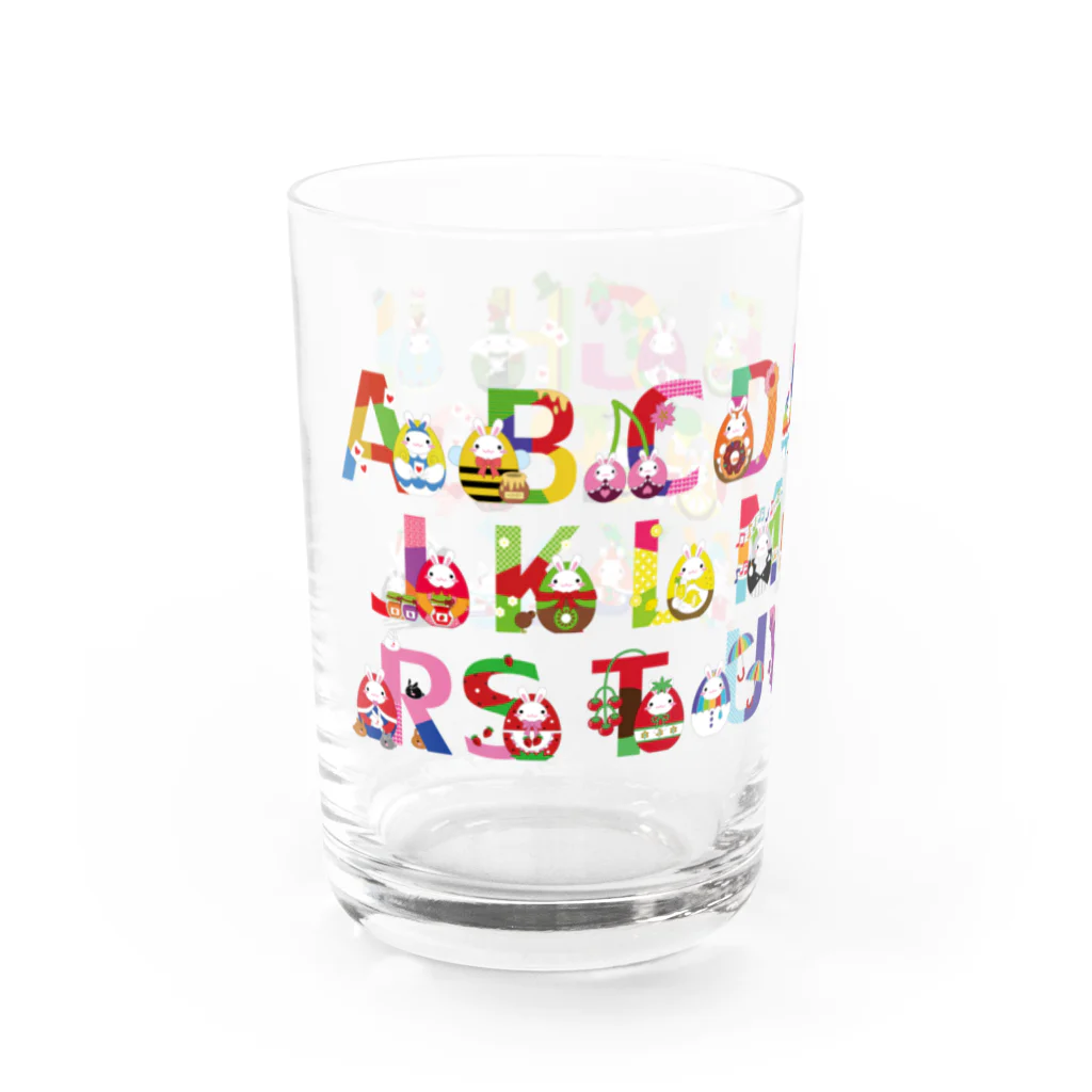 *NAGI*（ナギ）のアルファベットウサギノタマゴ Water Glass :left