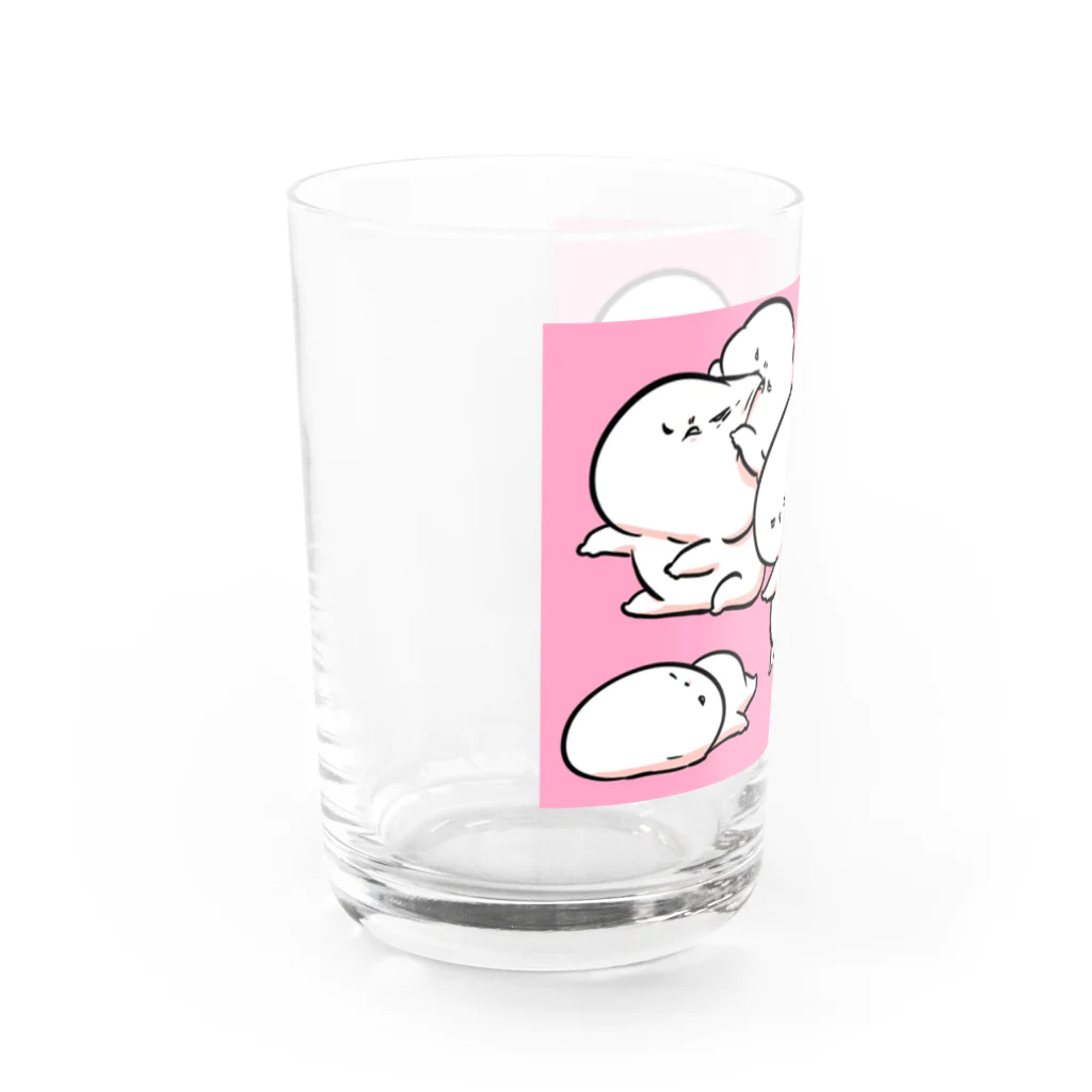 めめと屋の増えるマシュマロたち Water Glass :left