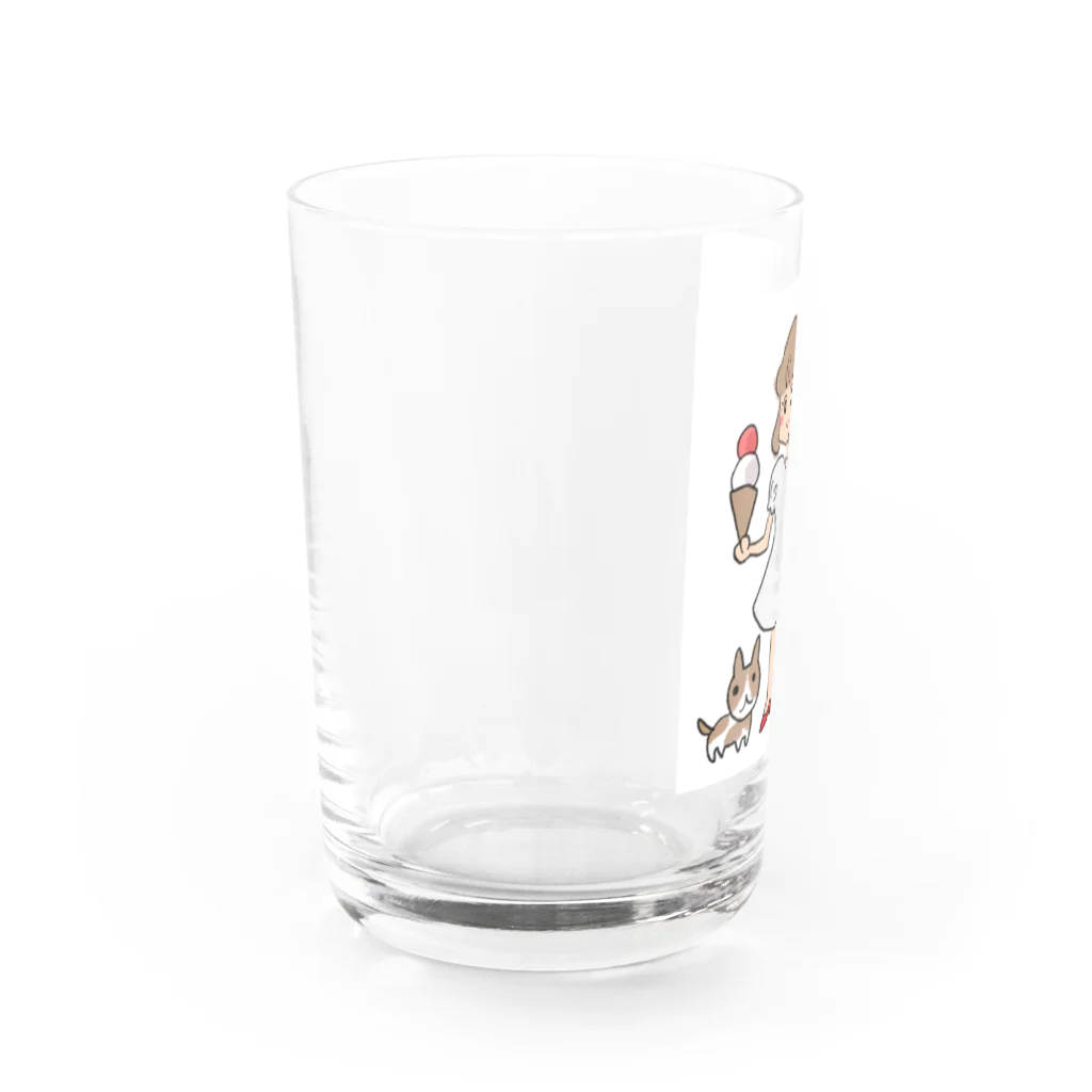 うめぼし商店のおさんぽ Water Glass :left