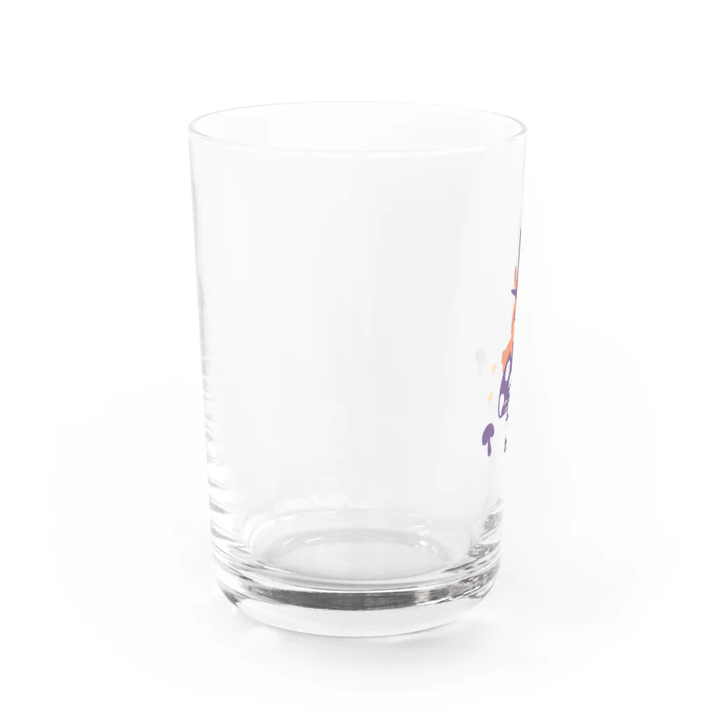 ナコの夜の森(うさぎ) Water Glass :left