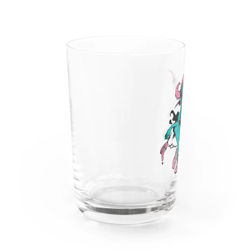 tama.llustrationのロックT ROCK'N PUNK - 悪魔ちゃん スニーカー Water Glass :left