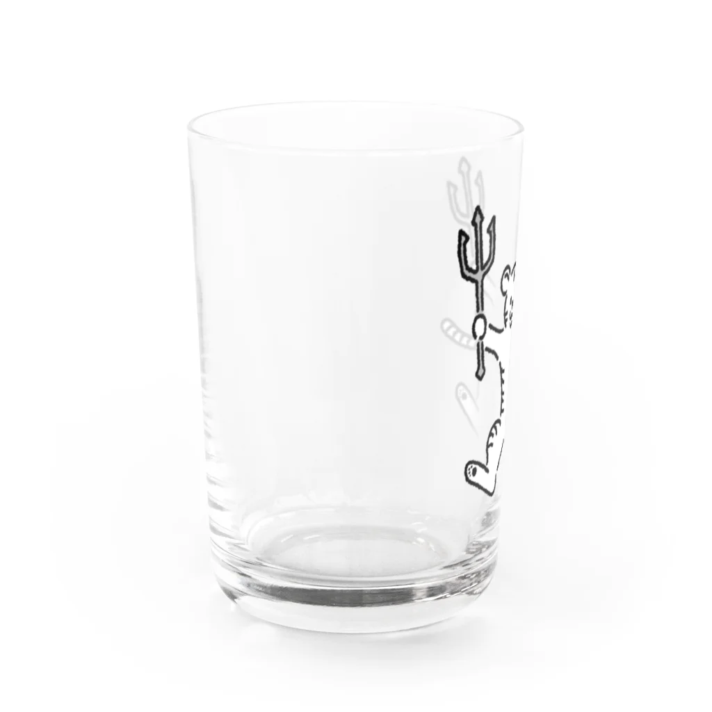 サメ わりとおもいのとらイデント　ホワイトタイガーVer. Water Glass :left