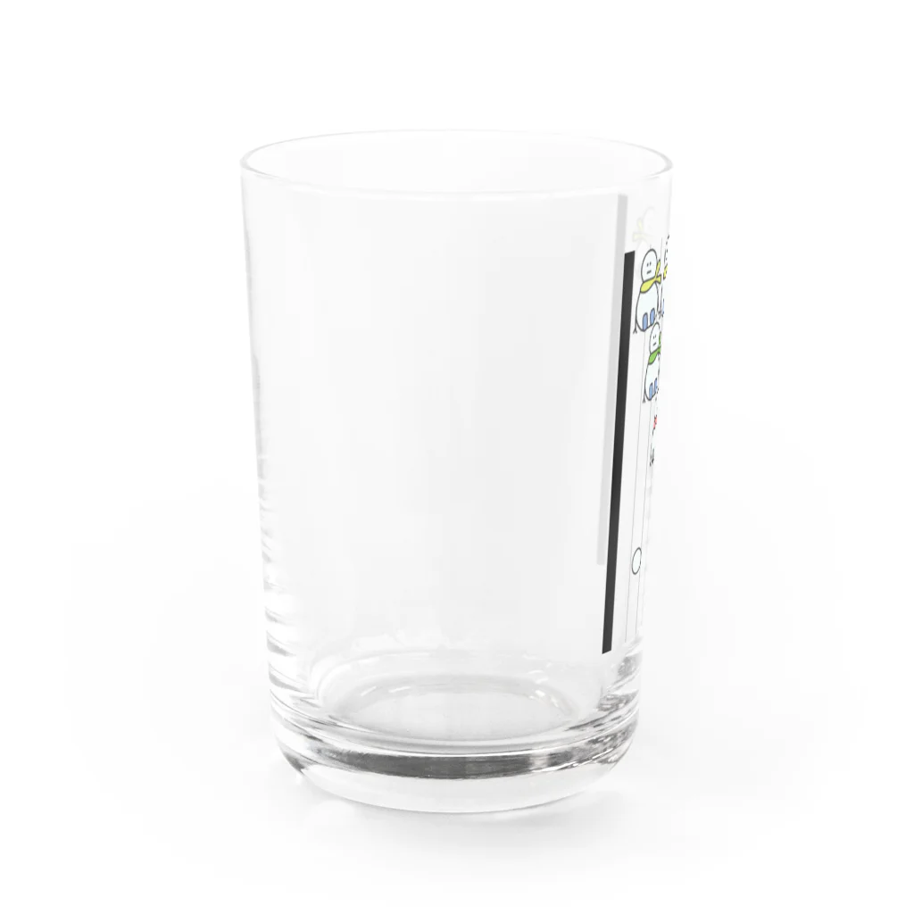 ＋Whimsyのゆきだるまボーリング Water Glass :left