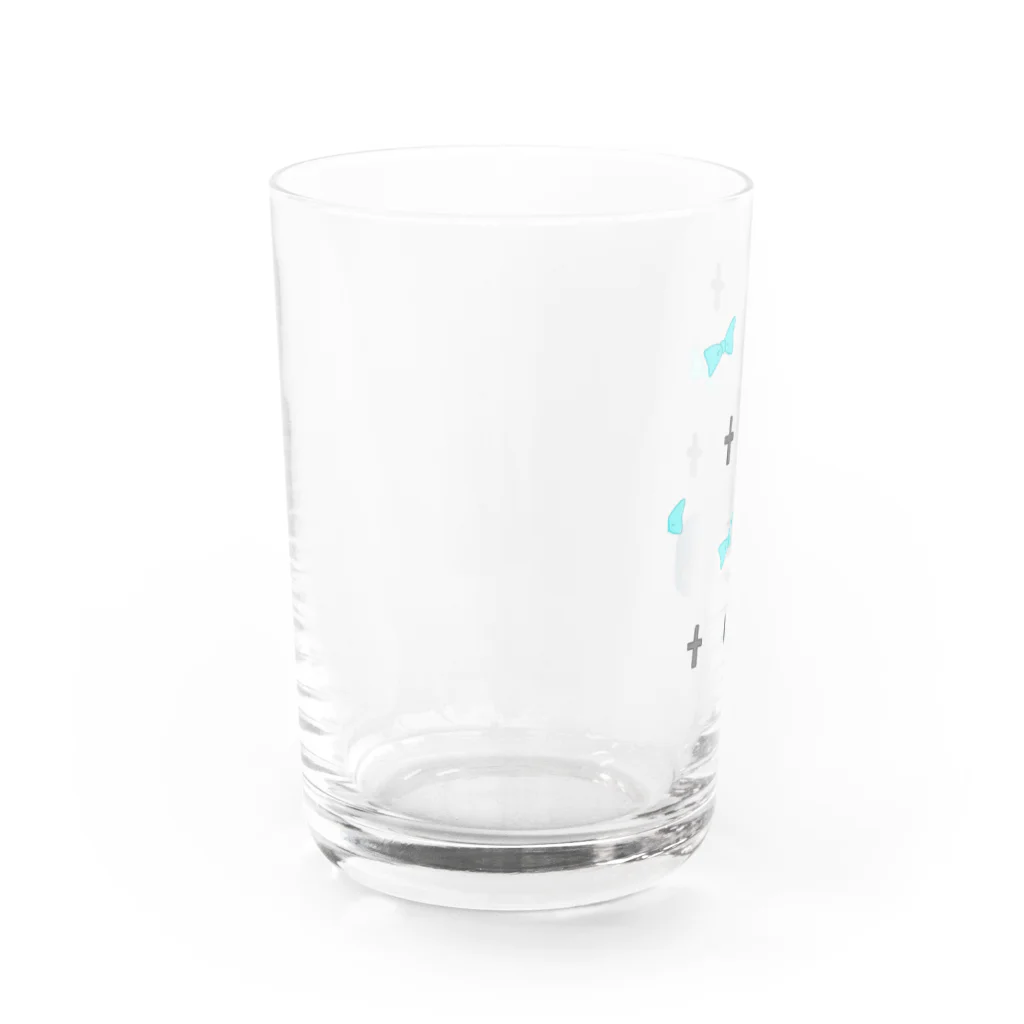 柚子音の蒼髪少女(ピアス) Water Glass :left