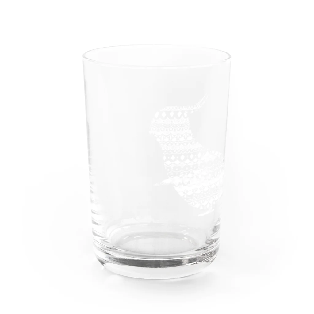 新谷べにのオカメインコ白 Water Glass :left