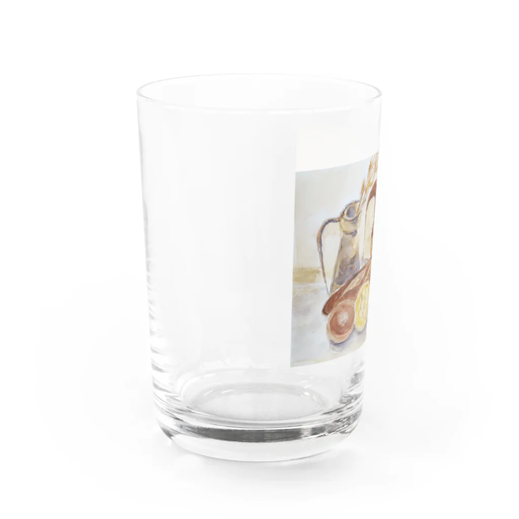 パン屋ものがたりのおじいちゃん店長のまちの小さなパン屋さんの優しいパンたち Water Glass :left