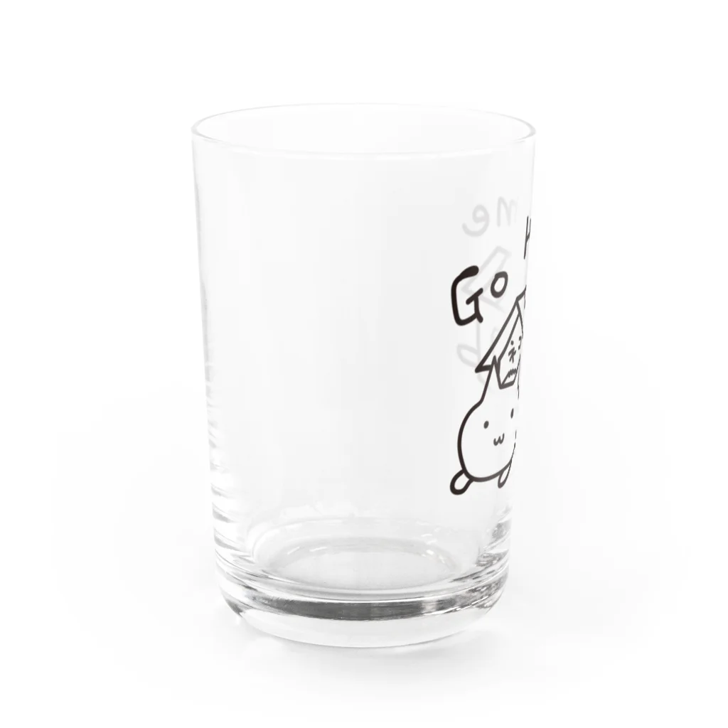 かぶとらのゆるいねこ　「go gome」 Water Glass :left