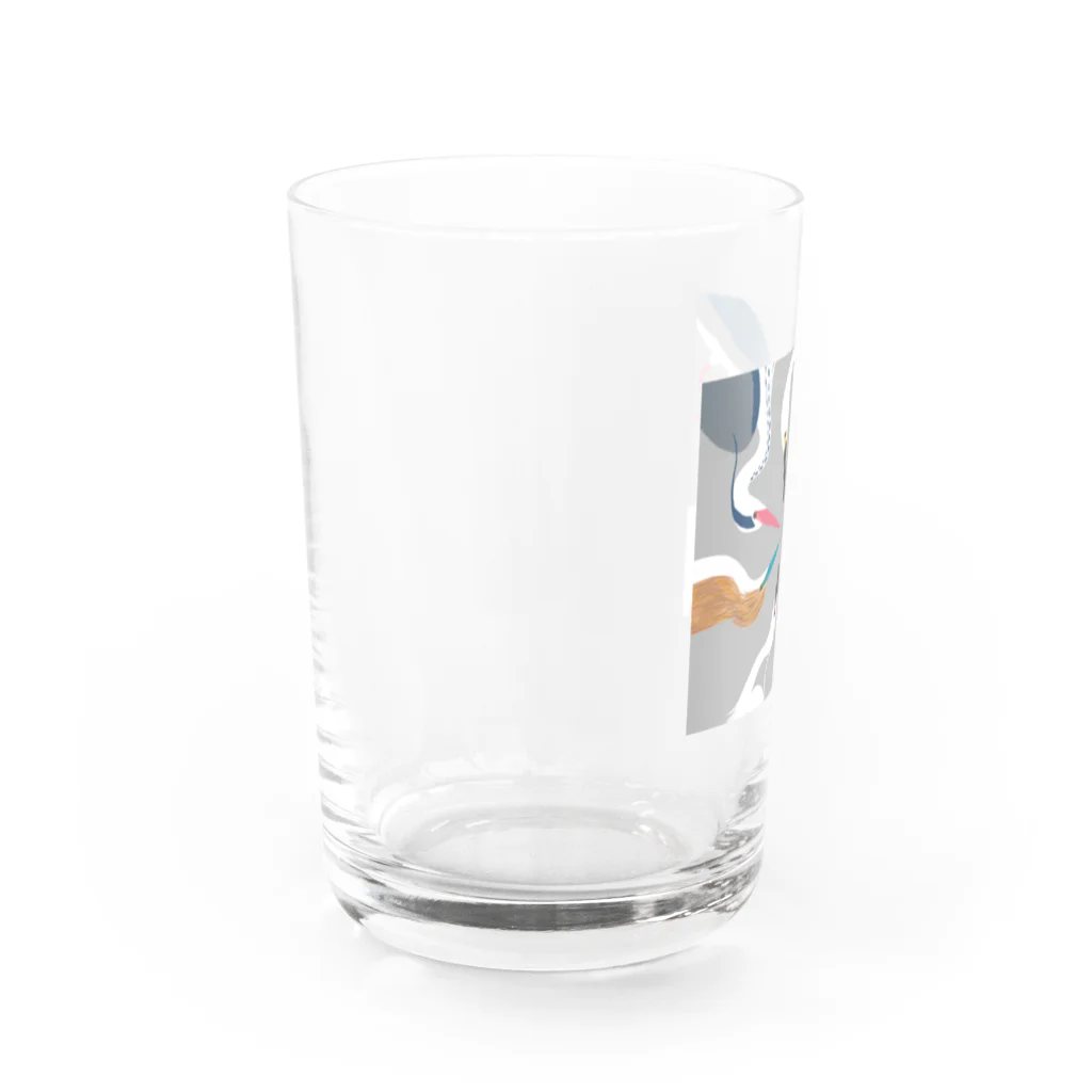 LOTORIの鷺の婚姻色パレット Water Glass :left