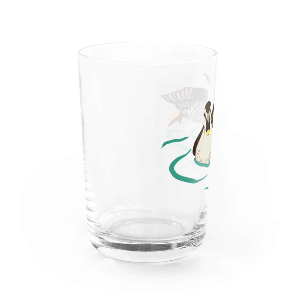 pichikuri_piのカルガモ Water Glass :left