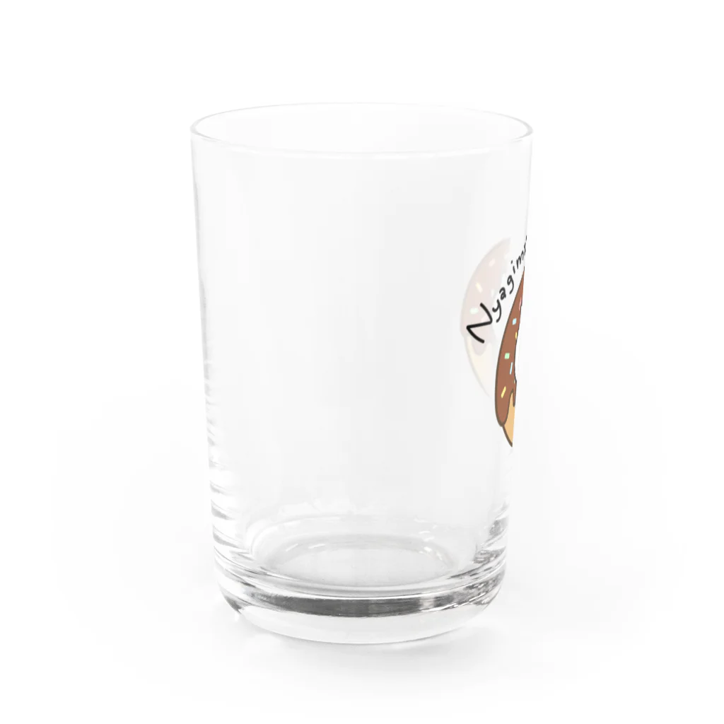 にゃぎまるのお店のにゃぎまるドーナツ Water Glass :left