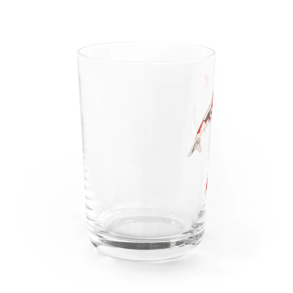 Coshi-Mild-Wildの丹頂&三色_B Water Glass :left