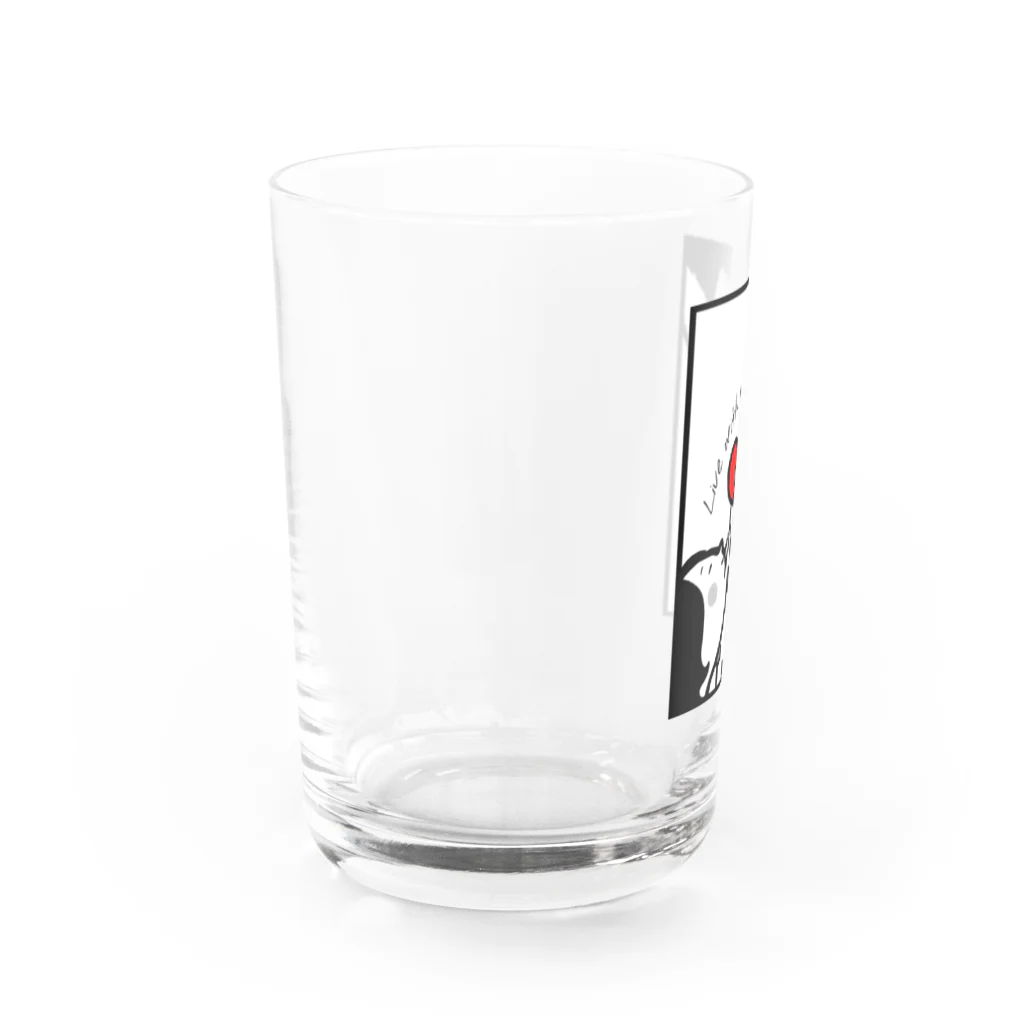 ❤Loveちゃんshop❤の愛のフードドライブちゃん〜Live with you〜 Water Glass :left