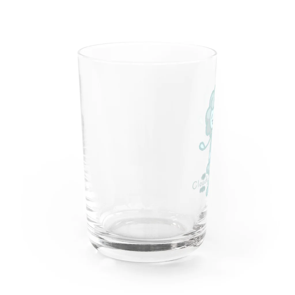 ウサネコのウェザーず＊クモリちゃん Water Glass :left