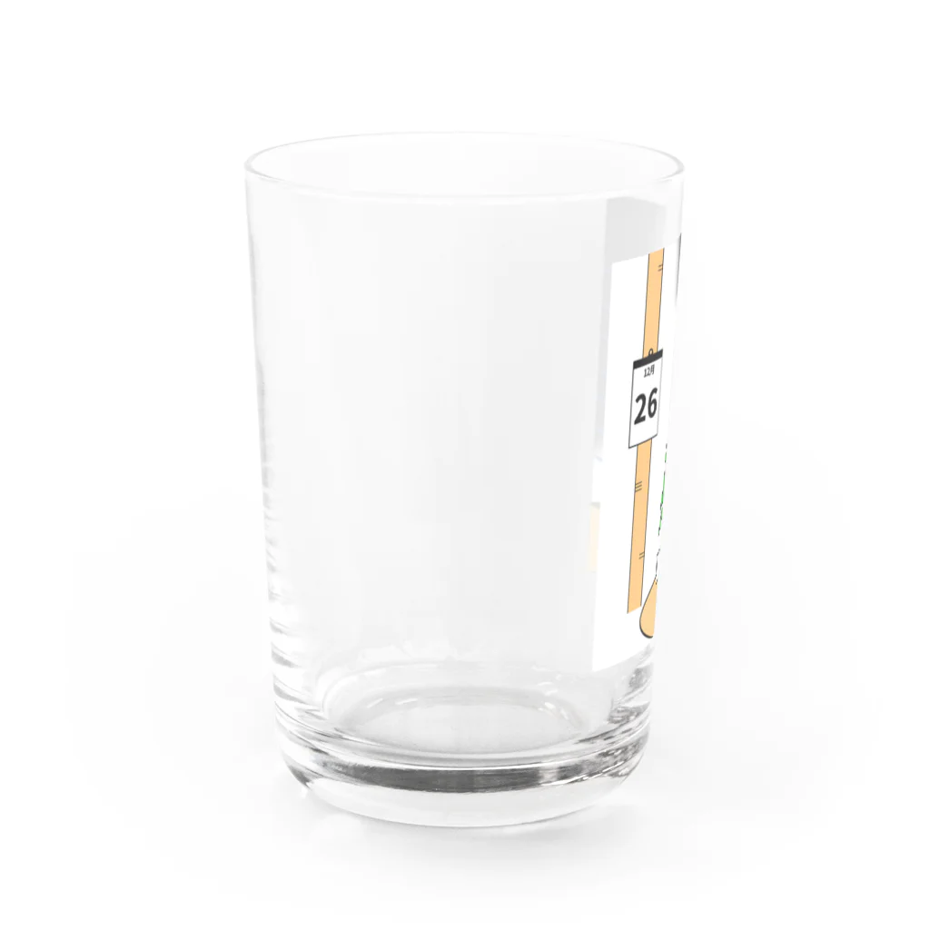 SAKURA スタイルのクリスマスの終わり Water Glass :left