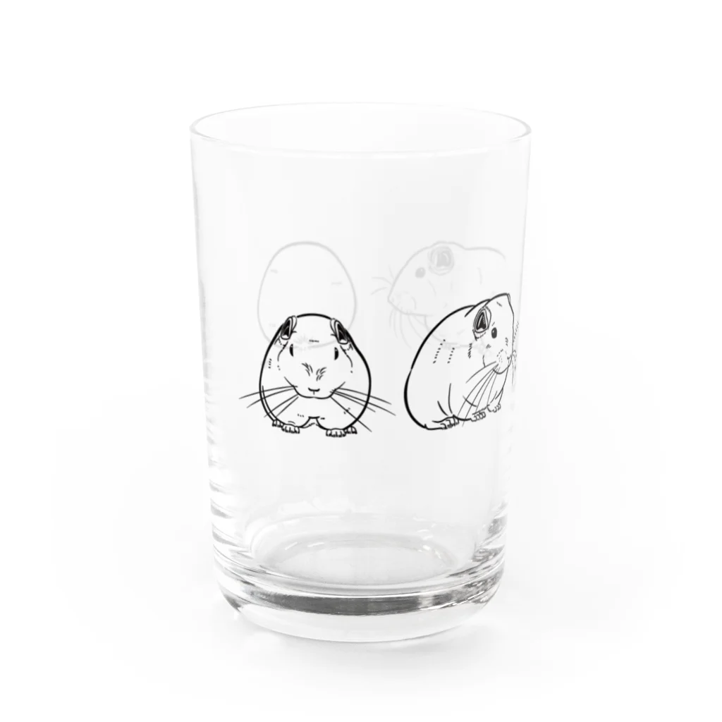 ねずりすSHOPの４面グンディ Water Glass :left