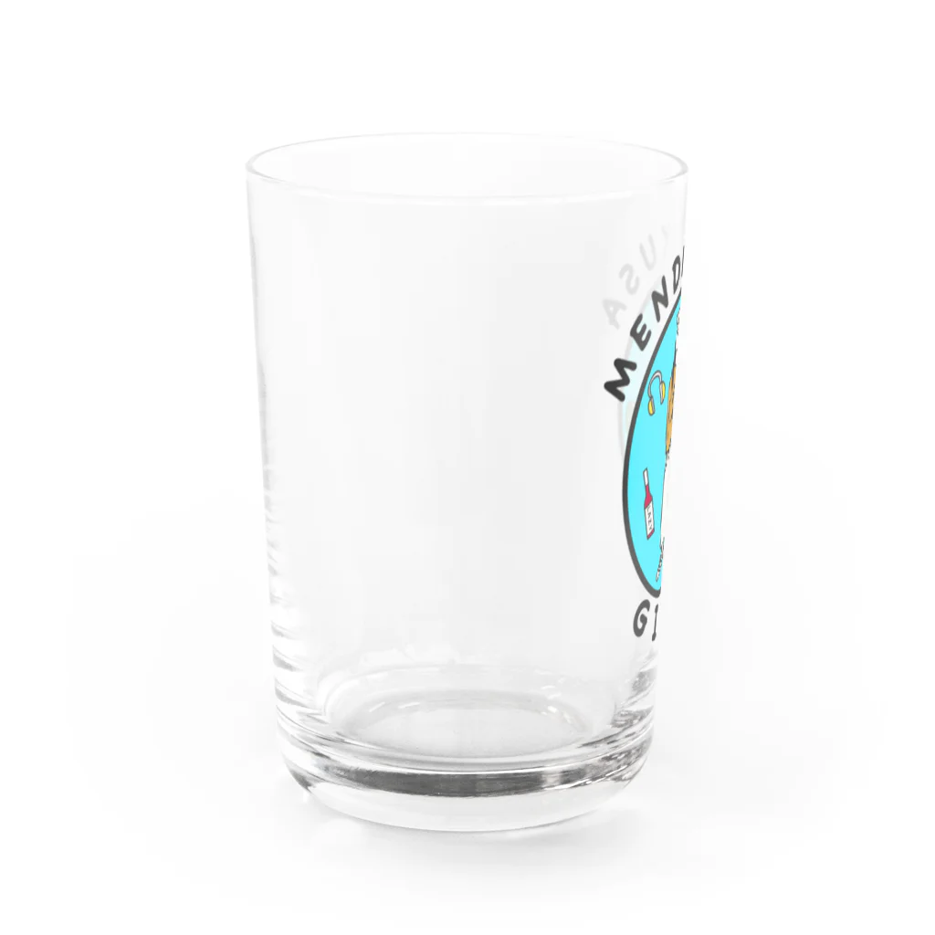 Diggin' the Donuts'のMENDOKUSA girl Water Glass :left