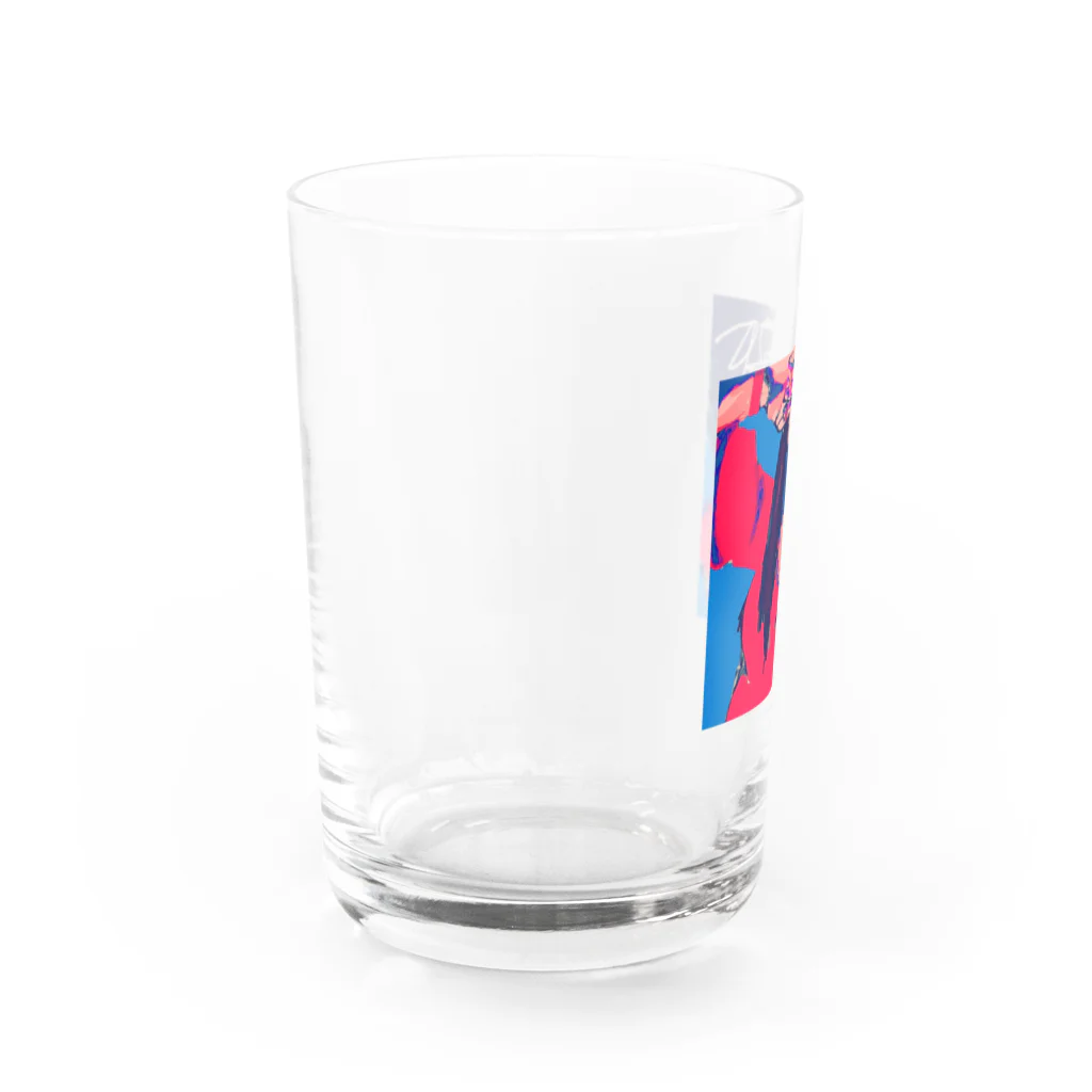 大寒波露営のThe Slit-Mouthed Woman Water Glass :left