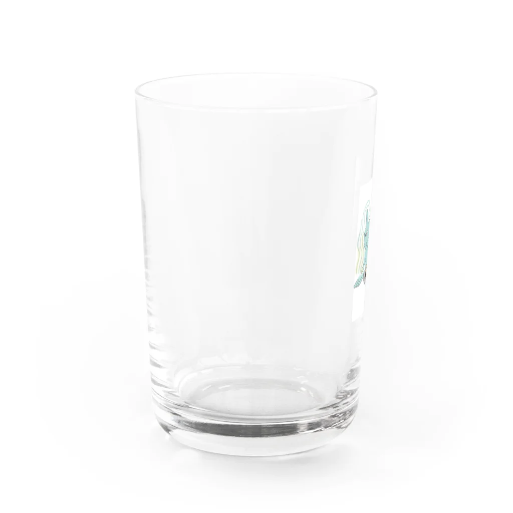 猫　ネコ　ねこのDJ猫 Water Glass :left