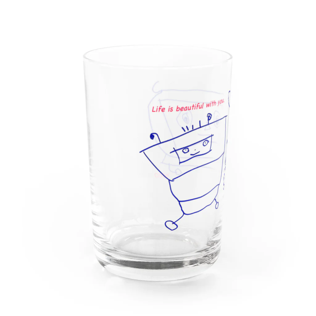 ダウン症のあるニコ（７歳）のさくひんのニコロボフレンズ Water Glass :left