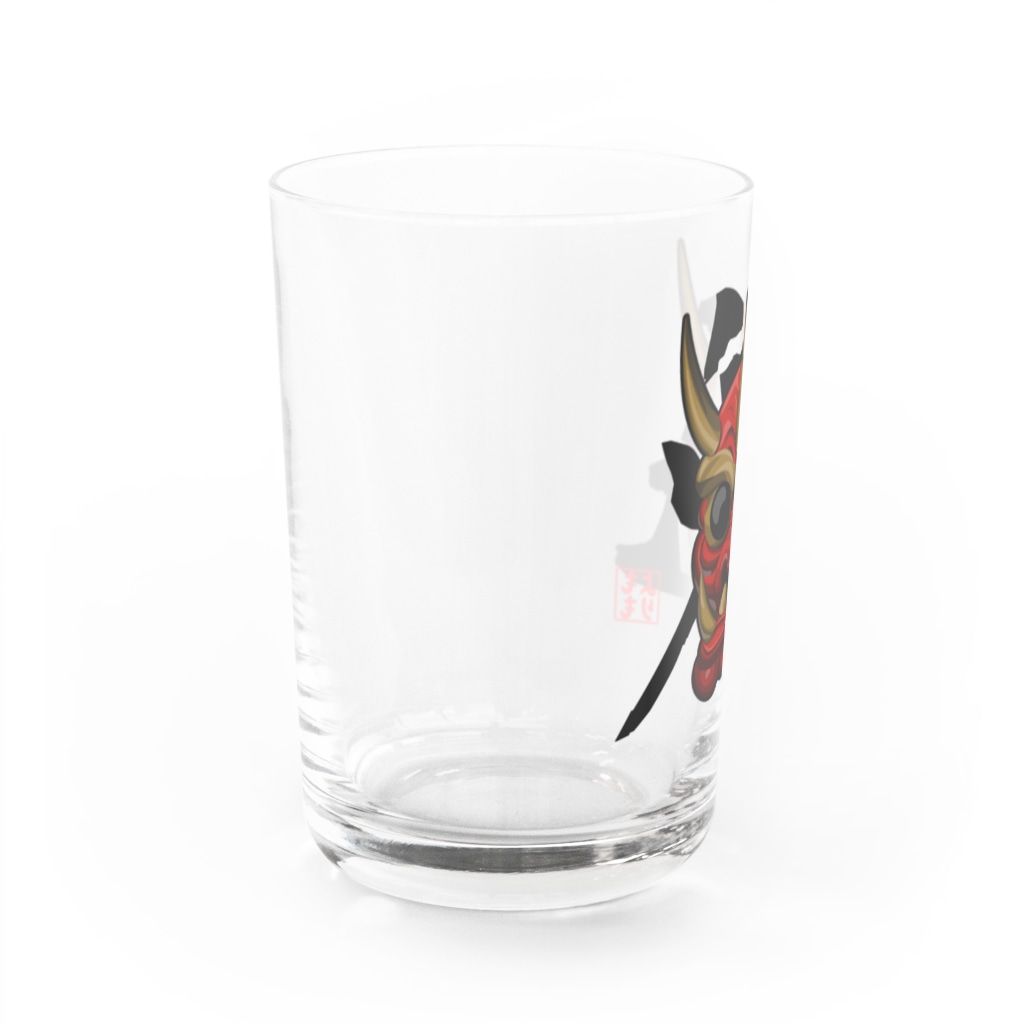 ももよりの餅割鬼面 Water Glass :left
