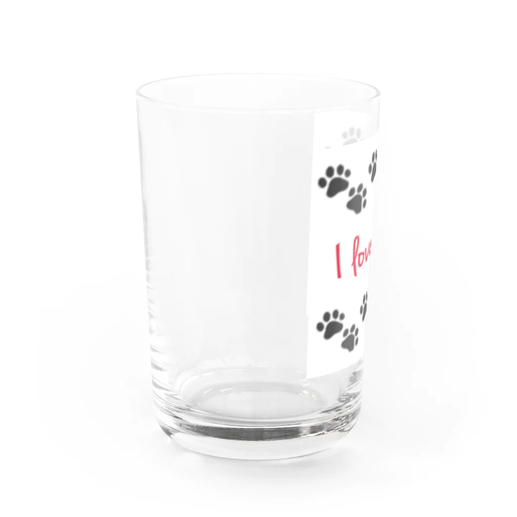 chamannuの猫 Water Glass :left