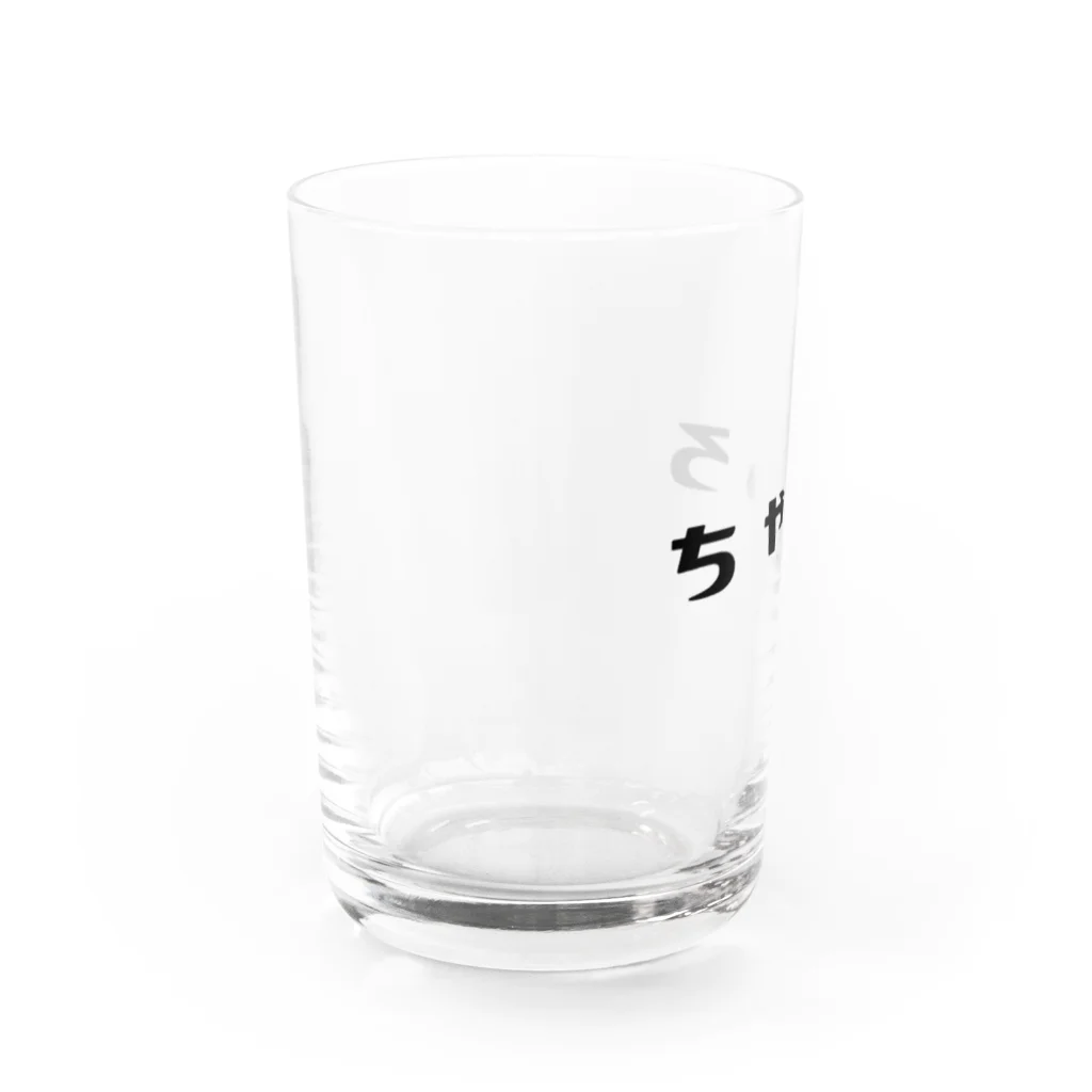 the KINKY Designのにほんのねこもよう「ちゃしろ」 Water Glass :left