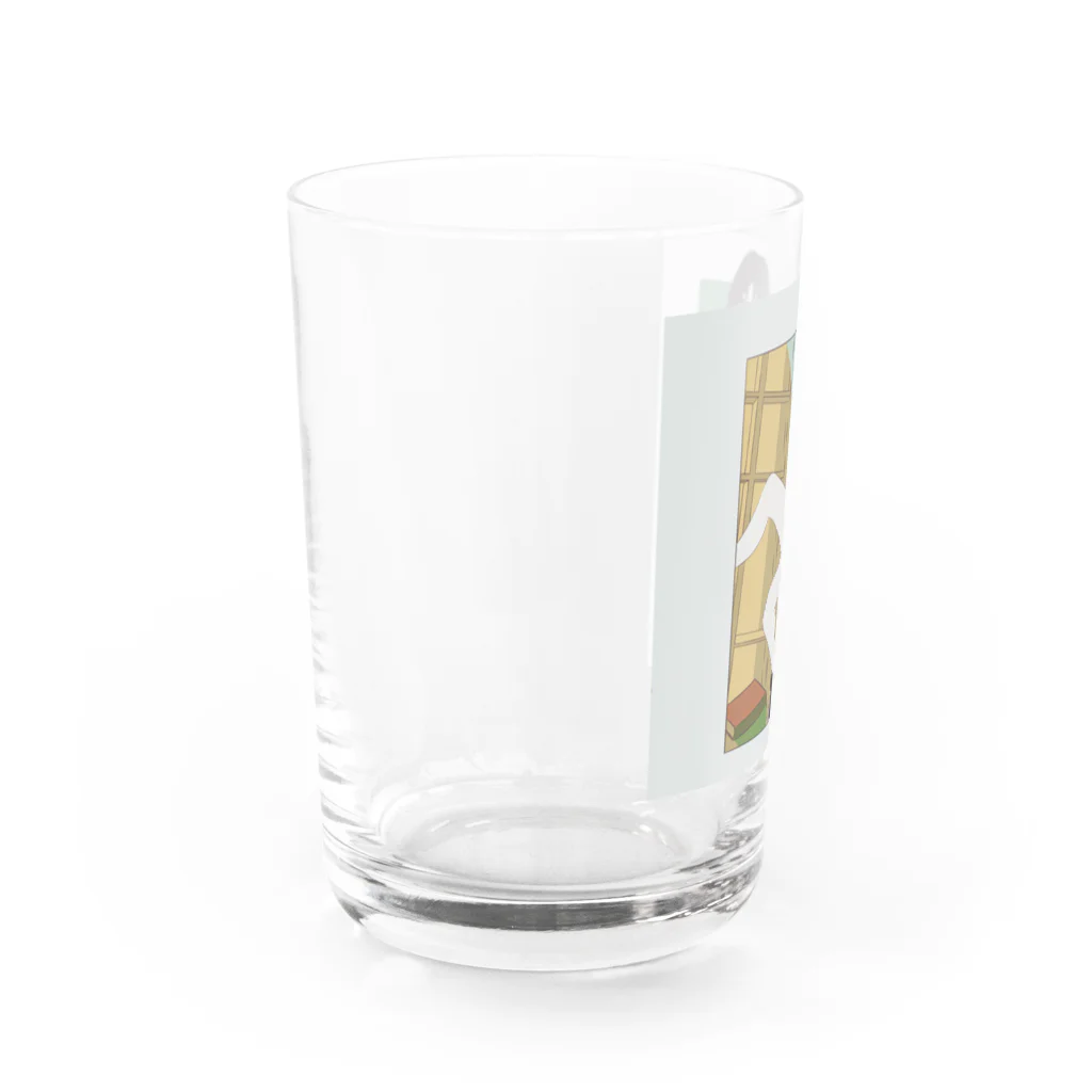 絵描き屋さんタクティスのキマッテル女の子 Water Glass :left