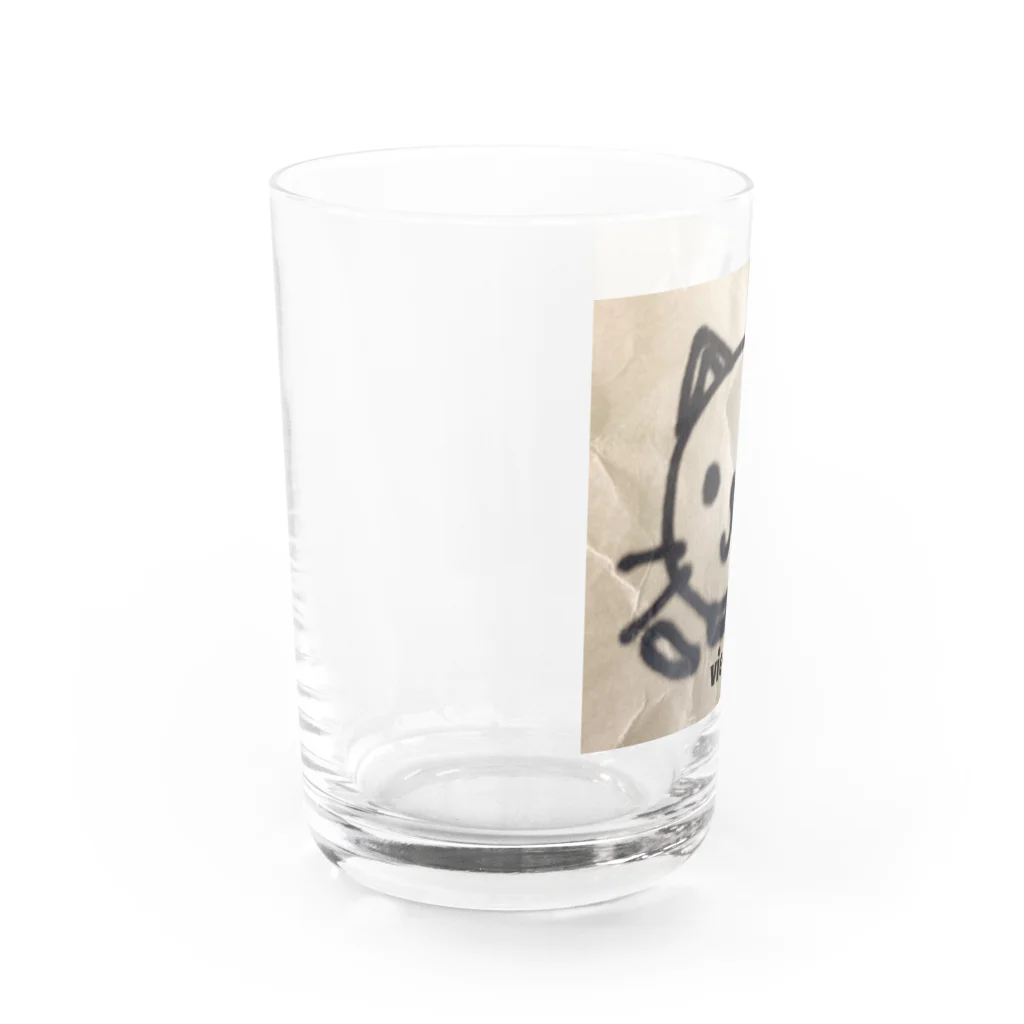 vientoのviento cat Water Glass :left