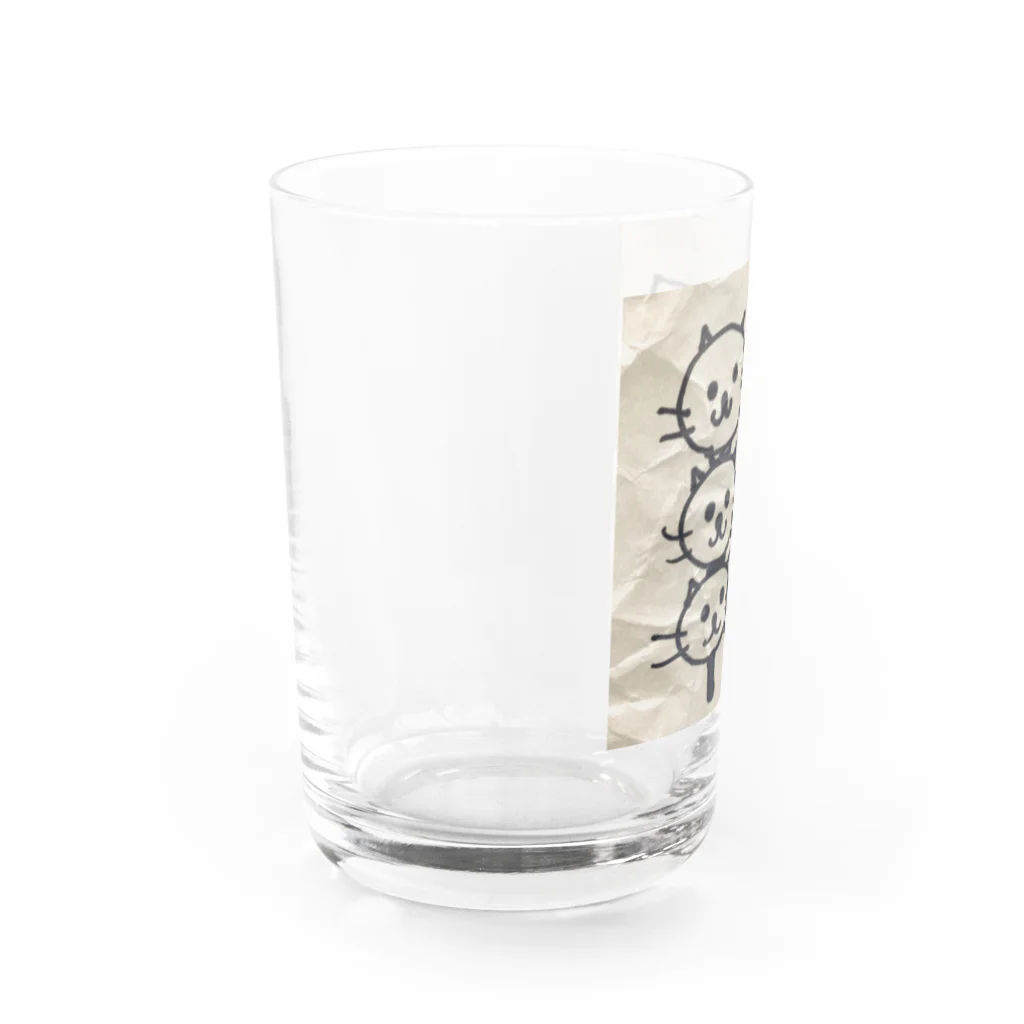 vientoのviento cat団子 Water Glass :left