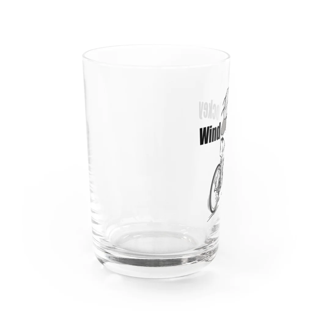 nidan-illustrationの"Wind Jockey" Water Glass :left