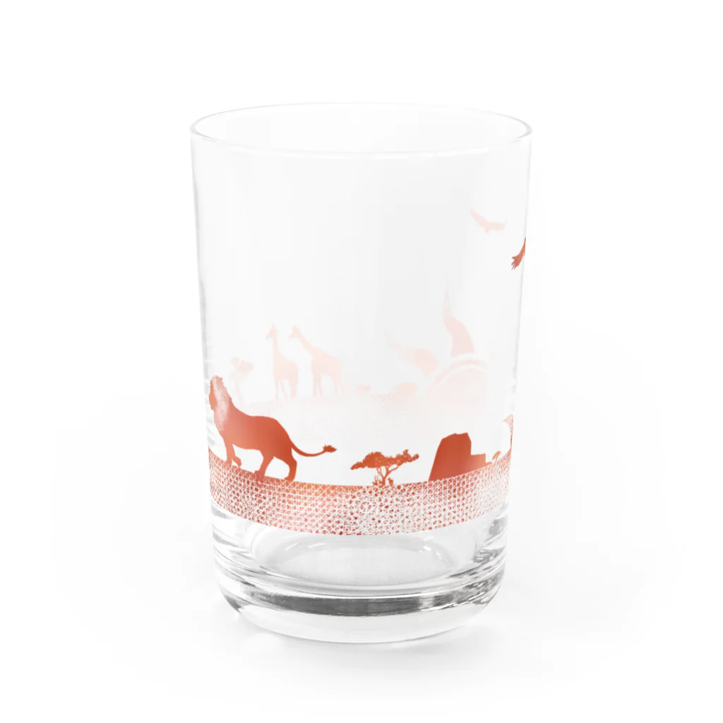 komakkou64のアフリカの大平原 Water Glass :left