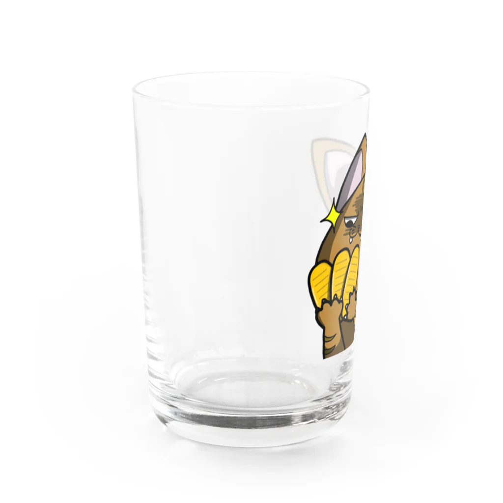 思う屋の価値の分かる猫 Water Glass :left
