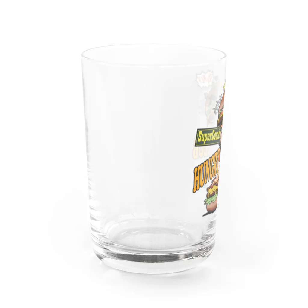 nidan-illustrationの"HUNGRY CLUB" Water Glass :left