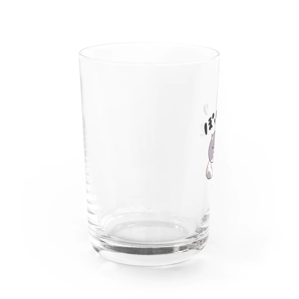 ねこねこパンチのぽっちゃりネコ Water Glass :left