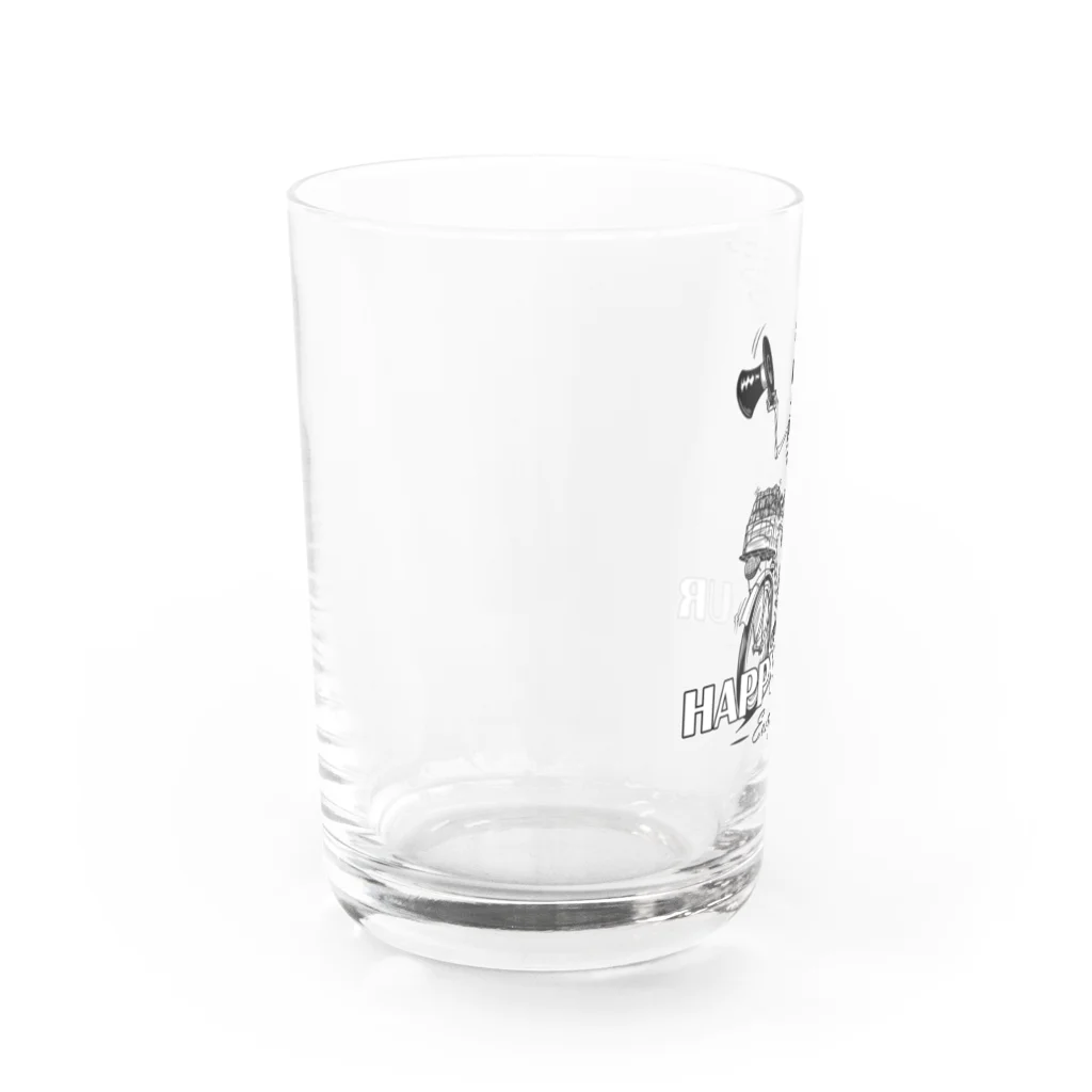 nidan-illustrationの"HAPPY HOUR"(B&W) #1 Water Glass :left