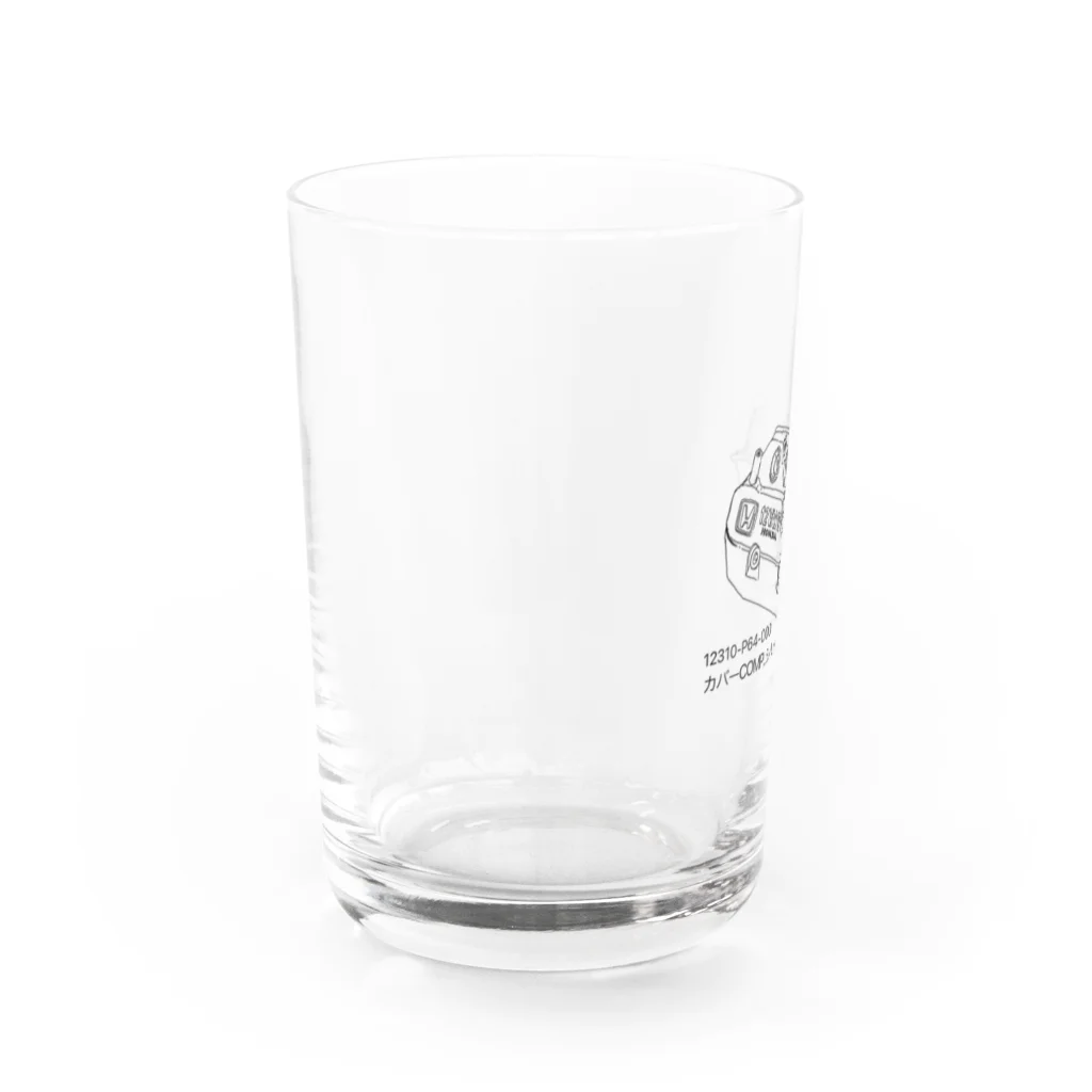 衝動的意匠物品店　「兄貴」のカバーCOMP.、シリンダーヘッド Water Glass :left