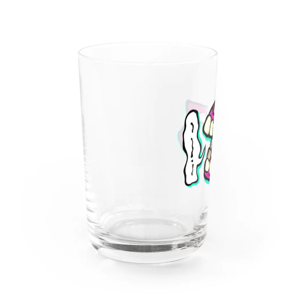 脳内お花畑ちゃんのはぐき Water Glass :left