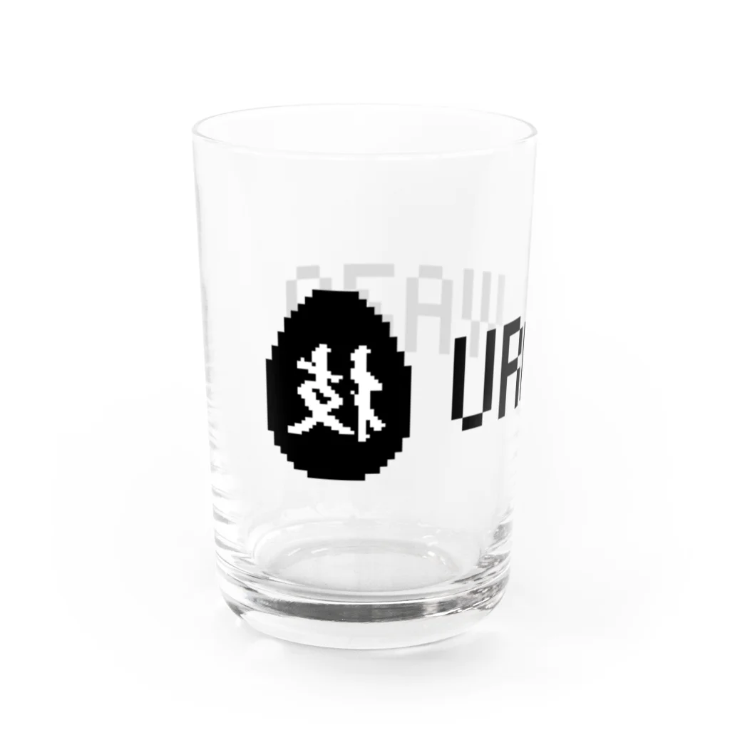 URAWAZAアイテム取扱所のURAWAZA・黒ロゴ Water Glass :left