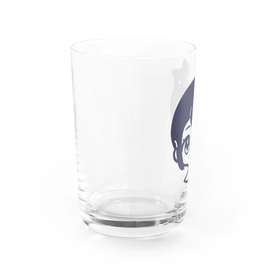 AI作家さむねこの作品集のクロネコアタマ Water Glass :left