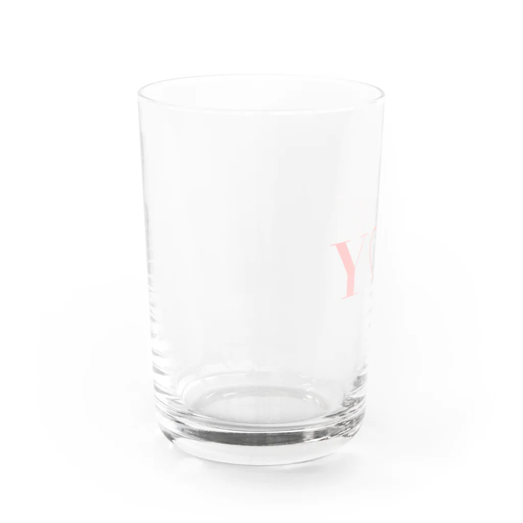 ビション好きなおうちあそびのY♡U  Water Glass :left