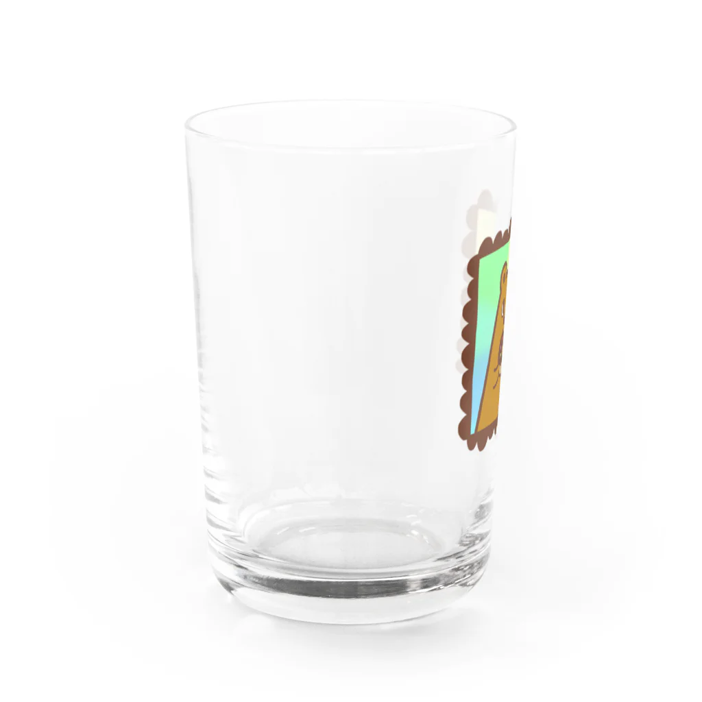 ラッタ商店のドーナツとクマ Water Glass :left