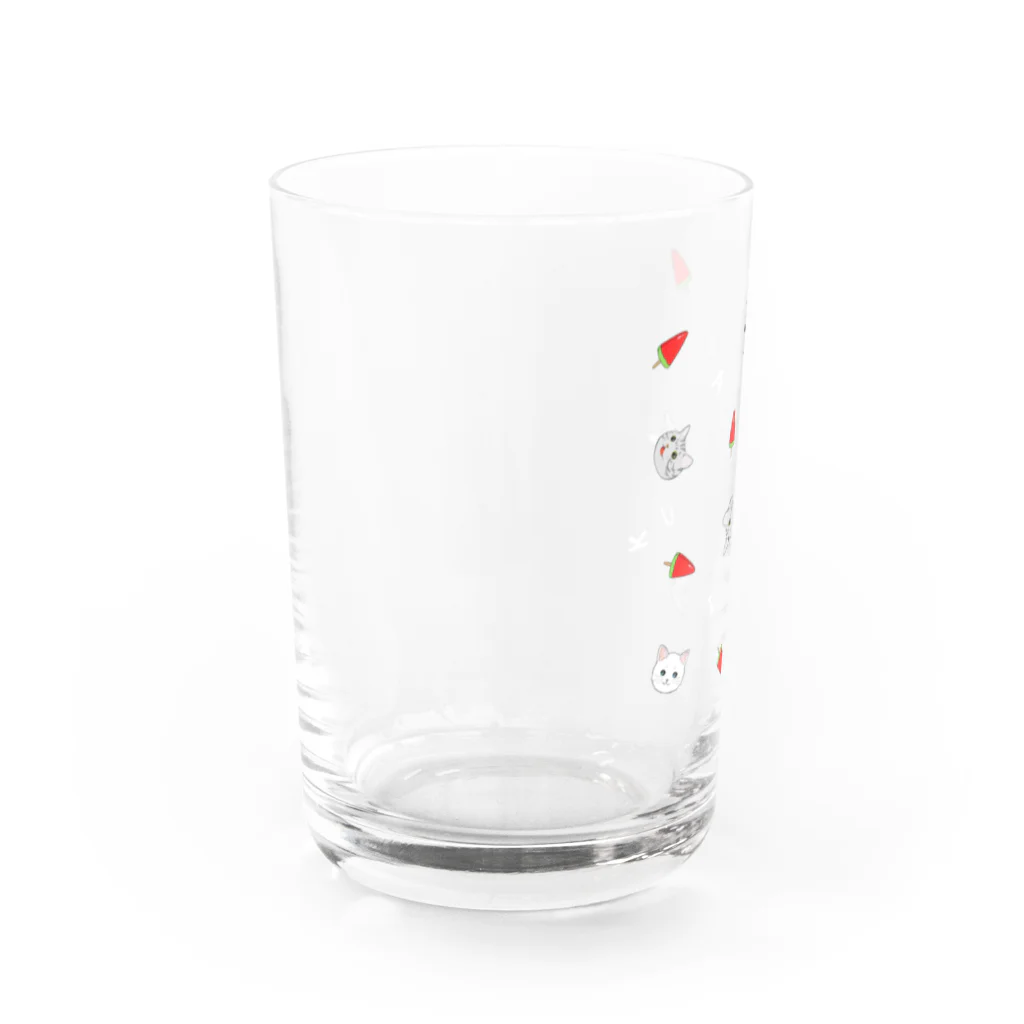 ｽｲｶﾁｬﾝ🍉の透けて可愛い♡コダマグラス Water Glass :left