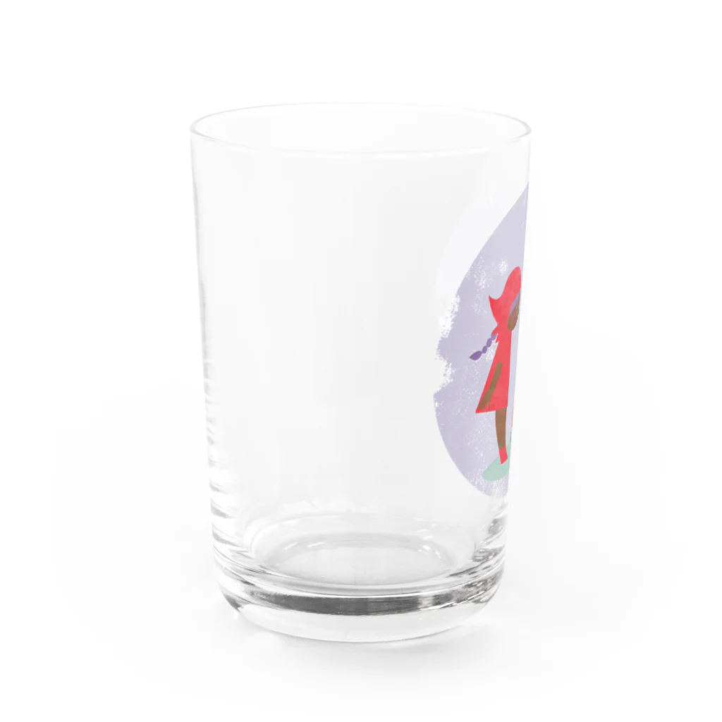 ワシキタチナツ|Illustrationの赤い頭巾のあかずきん Water Glass :left