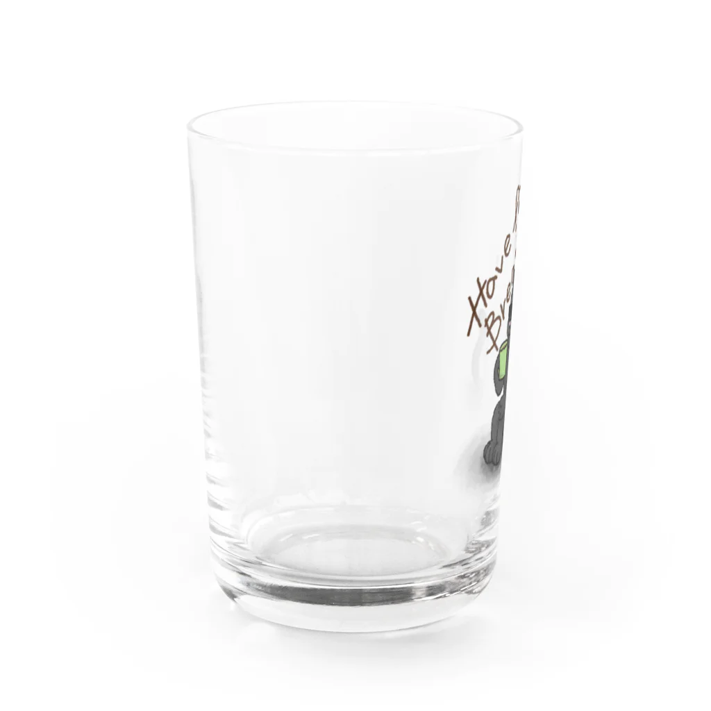 ぐらさんくろねこのくろねことこーひー Water Glass :left