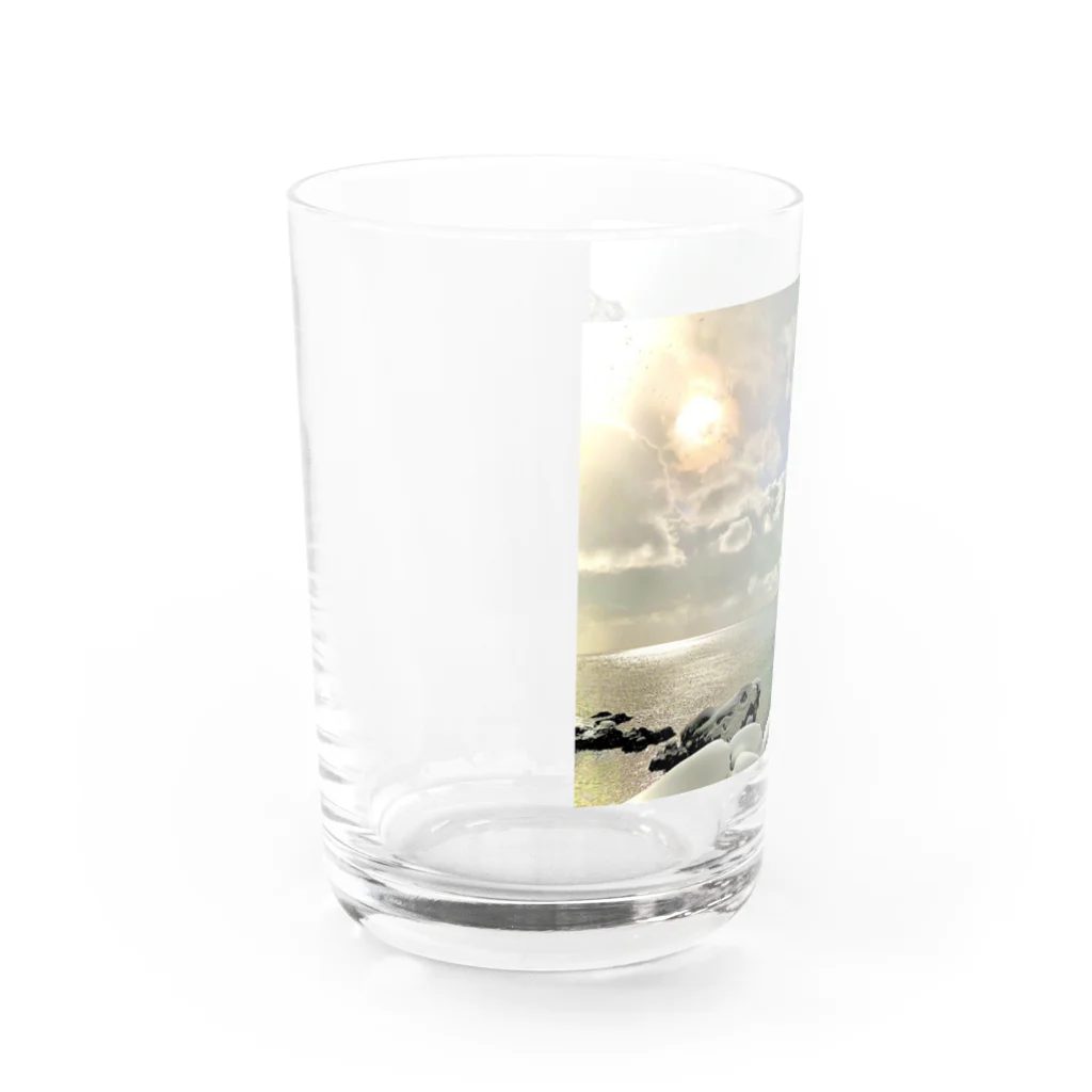 釣り好きの為店の北の国の自然 Water Glass :left