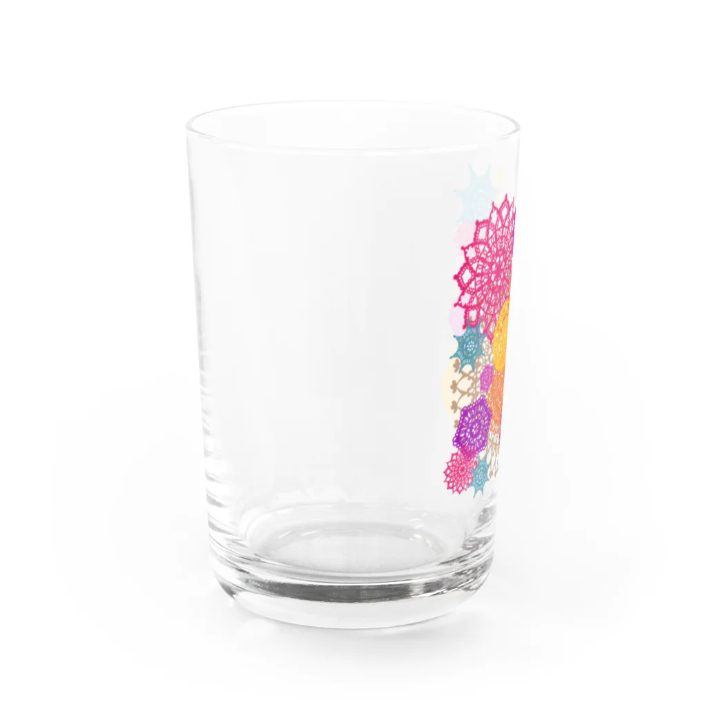 sandy-mのレースのお花畑 トロピカルカラー Water Glass :left