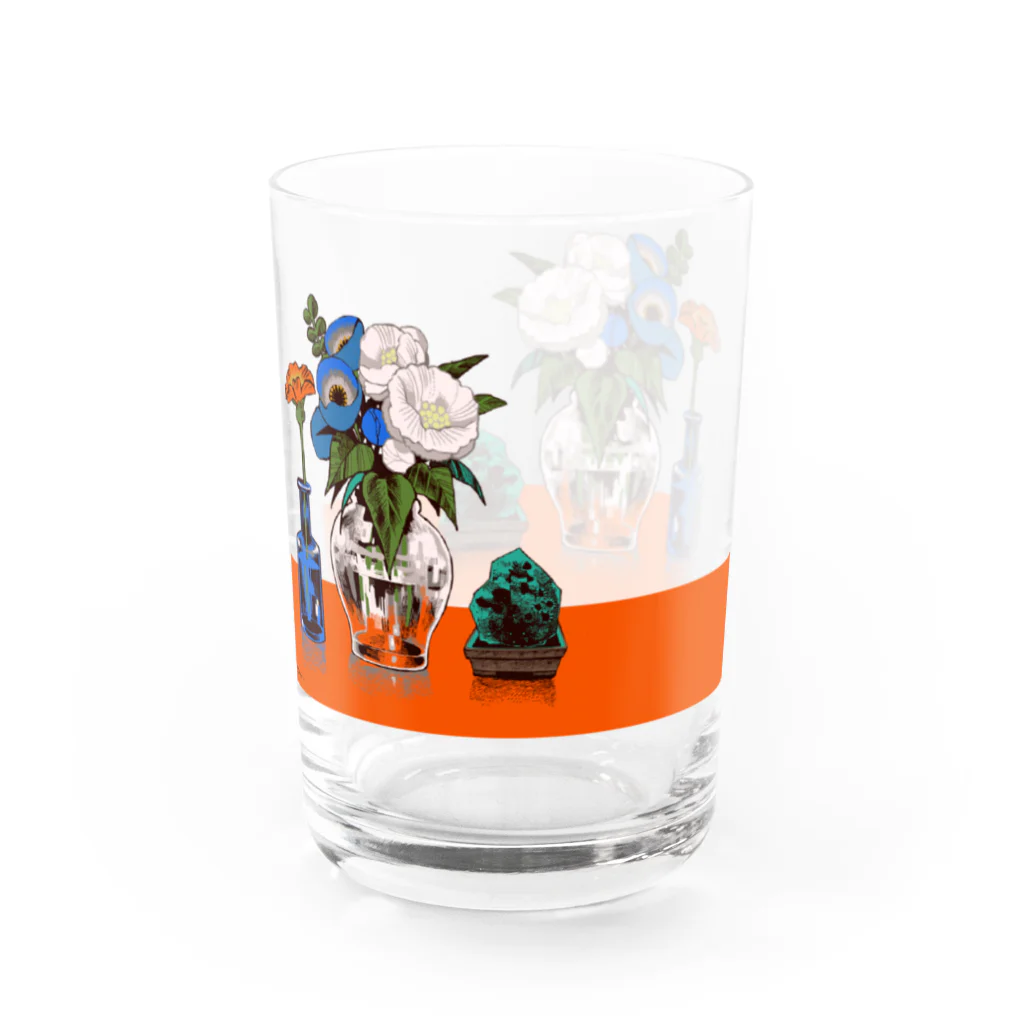 tomidoronの生花を見守る石・テーブル付き Water Glass :left