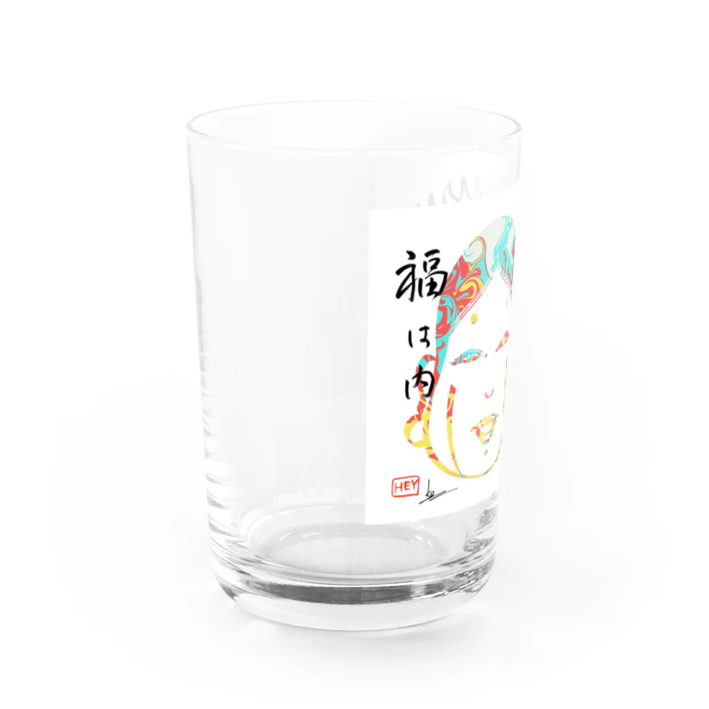 HEYの鬼はそと、福はうち Water Glass :left