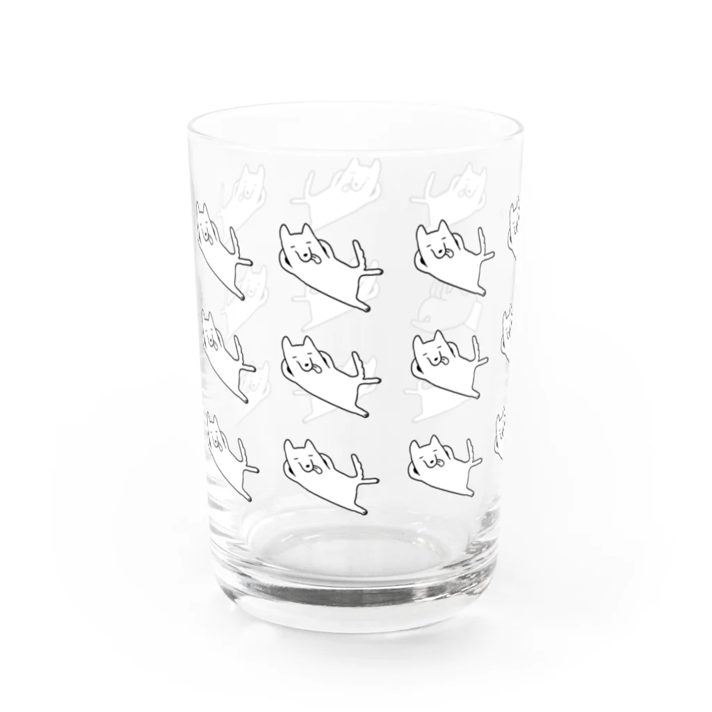 ゆるいぬ部のゆる群衆グラス Water Glass :left